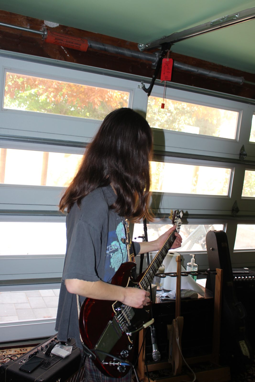 Eli playing guitar